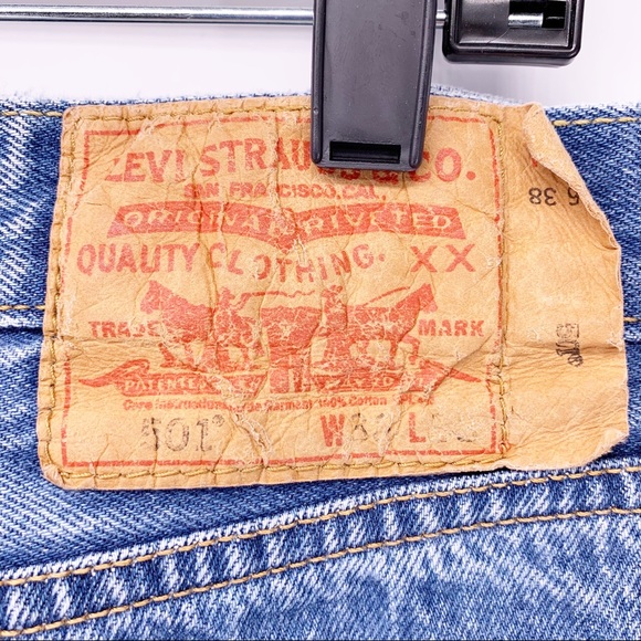 VINTAGE Levi’s 501XX Button Fly Jeans Size 36x38 - Picture 9 of 10